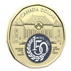 2025 Canada  1 Loonie Supreme Court 150th Anniversary Color Unc Coin From Roll 