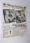 Vintage 1944 Chicago Cubs News Newsletter War Bonds Ad Team Photo Wrigley Field