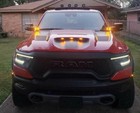 M r Kit Compatible With - 2019  Ram 1500 trx Hood Mount ditch Lights pillars
