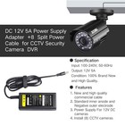 Dc 12v 5a Power Supply Adapter 8 Split Power Cable For Cctv Security Camera Dvr