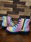 Rainbow Youth Girls Boots   Side Zip Size 36 Equivalent To Us Sz 5 1 2 To 6 