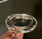 Orrefors Sweden Crystal Wine Bottle Coaster   Candle Holder   Trinket Bowl -mint