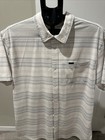 O neill Men s Trvlr Series Button-up Shirt  Short Sleeve  Size Xl White blue