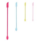 Mini Spatula Silicone Spatula Set  4pcs Small Makeup Rose  Blue  Yellow  Pink