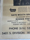 The Blues Music Gate Mouth Brown   Ronnie Frey Vintage Concert Poster Wyoming Mi