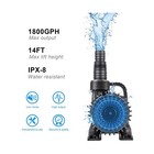 Pond Pump Waterfall Pumps Submersible Outdoor Water Fountain Pump With Barrie   