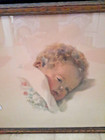 Bessie Pease Gutmann  on Dreamlands Border  Signed Framed Art Print Pre-owned 