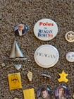 Vintage   Modern Collectible Enamel Pins  Pinbacks  Buttons  Lot Of 70