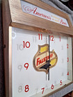 Vintage Falstaff Beer Lighted Clock Man Cave Bar Sign Breweriana St  Louis
