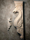 Wooden Corbel Dragon Shelf Carved Bracket  Fireplace Surround Cabinet Corbel 25 