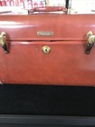 Vintage Samsonite Suitcase Camel Brown Luggage Train Travel Shwayder Case Used