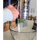 Stainless Steel 3 Cup Flour Hand-crank Sifter With Beechwood Handle Silver