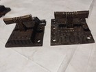 Ornate Cabinet Door Catch Cupboard Latches Vtg Brass T Knob Eastlake Victorian 