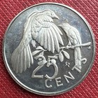 British Virgin Islands 1973 Copper-nickel 25 Cents  Elizabeth Ii  Km  4