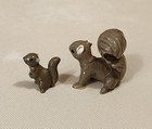 Hr Hagen Renaker Miniature Robyn s Mama Squirrel   Baby Squirrel Figurines