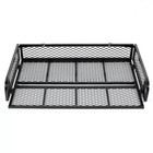 Rear Drop Mesh Basket Rack Steel Cargo Luggage Carrier For Universal  500lbs