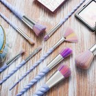 Makeup Brush Set  Spiral Unicorn Makeup Brushes  4  5 Or 10 Piece Set