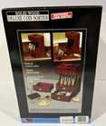 Magnif Deluxe Motorized Coin Sorter Wooden Classic Cherry Finish  New In Box