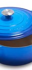  lecreuset  new 7 25qt signature Round Dutch Oven   azure Blue    freeshipping 