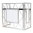 American Dj Pro Event Table 2 Foldable Portable Dj Booth Facade black Scrim Adj