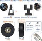 4 Pcs Luggage Wheels Replacement Set  Diameter 50mm Suitcase Pu Wheels  Abec-7 B
