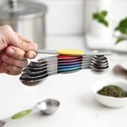 Spring Chef Stainless Steel Magnetic Measuring Spoons Set Of 8 Multicolor