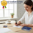 100 Pack Thank You Cards With Envelopes Bulk Set   Stickers - 4x6 Inch Blank Tha
