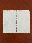 Pair Ol18 Upper Canada  Ontario Law Revenue Stamps  Used 1864 20 Cents Ff