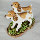 Home Interiors Spaniel Dogs Figurine Endearing Companions Puppies Retired 2001