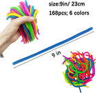 168pcs Colorful Monkey Noodles Toys For Kids Party Bag Fillers And Classroom Rew