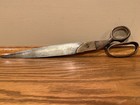 Vintage Warner Tools Tailor Upholstery Shears Scissors 13 In Brass Handle