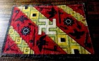 Antique Rare German Vintage Tobacco Felt Flag   5 75  X 8 5   Vg-ex