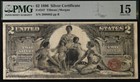 1896  2 Silver Certificate Pmg 15 - Educational Note - Red Seal - Fr 247