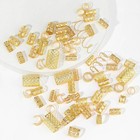 90pcs Hollow Out Hair Ring dreadlocks Beads Hair Braid Rings Clips Dread Locks H