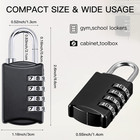 5-50 Pcs 4 Digit Combination Lock Small Combo Luggage Number Locks Outdoor