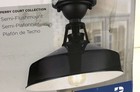 Progress Lighting Perry Court 1light Gloss Black Outdoor Semi-flush Mount New
