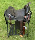 Vintage Western Slick Seat Cowboy Saddle 14 5  Inch Pleasure Trail Horse Leather