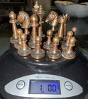 Limited Edition 1 0f 8000 Set Of Chess Pieces Brass metal silver Unknown Maker