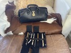 Vintage 1930s Eli Lilly Leather Doctor Bag - Antique Medical Kit W  Koch Tools