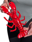 Realistic Shiny Red Lobster With Black Stripes  11       Big Fake Artificial Model