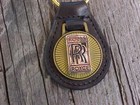 Rolls Royce  rr  Antique Gold Leather Key Fob Nos Custom-made High Class Quality
