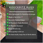 Koeckritz 8  X 10  Modern Ribbed Indoor outdoor Rug For Patio  Deck  Entryway
