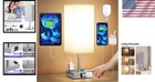 Table Lamp  Dimmable Touch Control  Usb C a  2 Ac Outlets  E26 Bulb