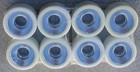 Varsity Plus Roller Skate Wheels set Of 8  White Aluminum Hub 57mm 32mm Usa Made