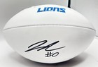Jahmyr Gibbs Signed Detroit Lions White Panel Football Autographed Jsa Coa
