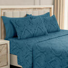 Luxury Deep Pocket 6 Piece Bed Sheet Set 1800 Series Hotel Comfort Paisley Sheet