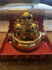 Solar Dancing 3 Gold Cats Family  Bobble Toy Usa Seller   4   tall new