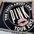 Pink The Truth About Love Tour 2013 Woven Throw Blanket Concert Fringe