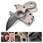 Tonife Small Fixed Blade Knife Full Tang Edc Camping Sheath Lanyard And Clip