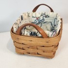 Longaberger 1993 Classic Hostess Only Sweet Basil Booking Basket liner protector